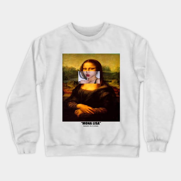 Mona Lisa Crewneck Sweatshirt by Qwerty